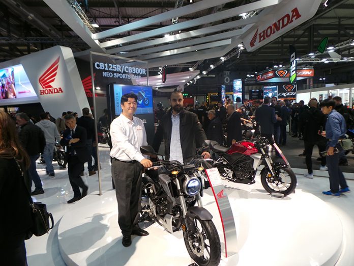 Honda Turkiye Baskanı-Tsumura ve Cem Ozutok-EICMA 2017