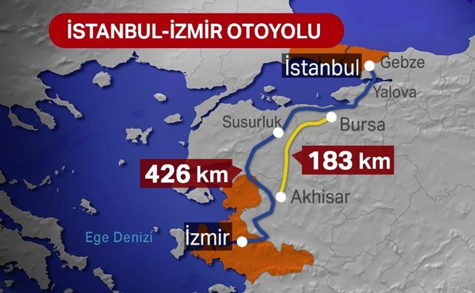İstanbul İzmir Otoyolu açıldı