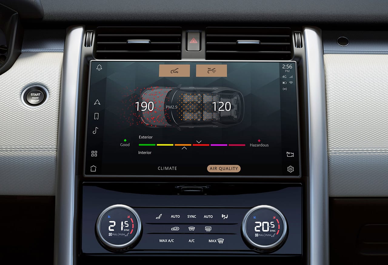 Yeni Land Rover Discovery 2021 bilgi eğlence ekranı