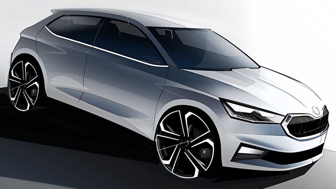 skoda fabia 2021 çizimi