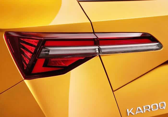 makyajlı skoda karoq 2022 arka far