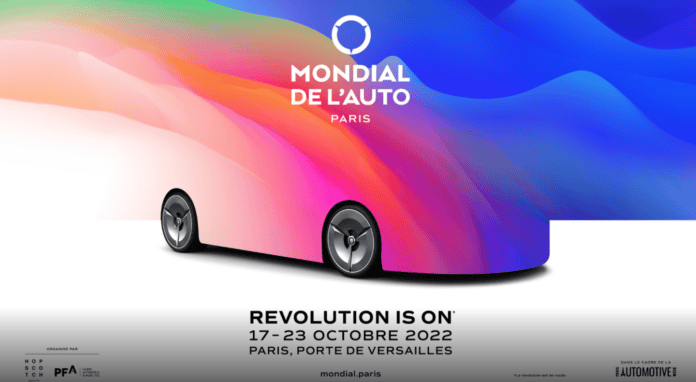Paris Otomobil Fuarı 2022 afişi