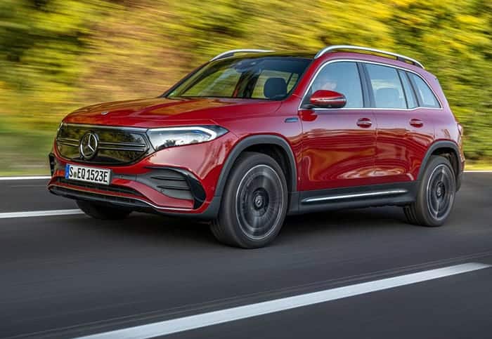 mercedes elektrikli suv eqb