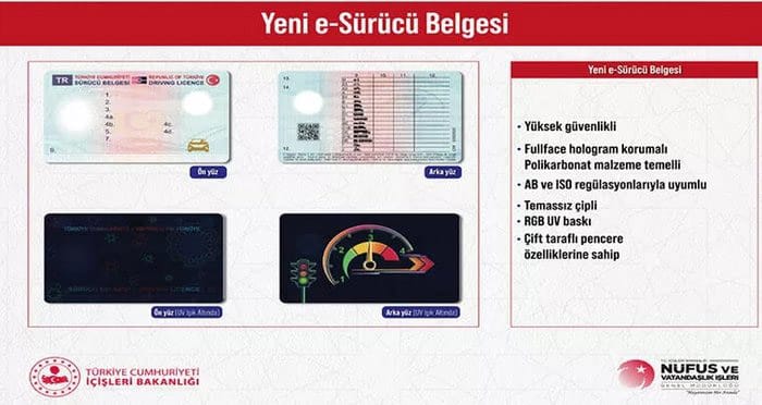 yeni e-sürücü belgesi
