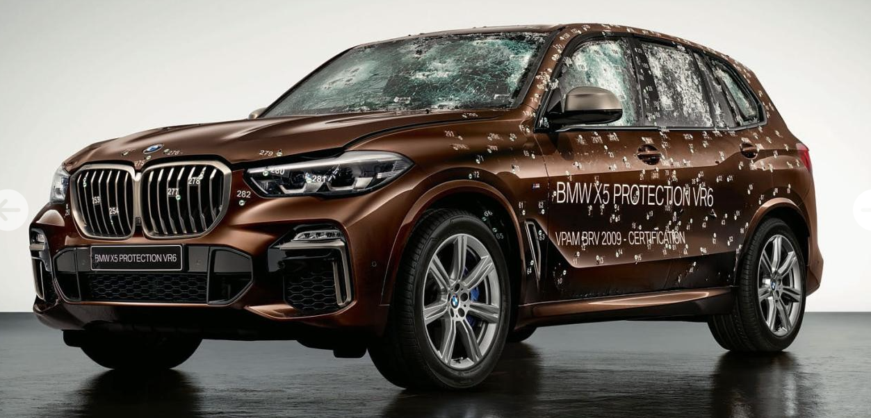 Zırhlı BMW normal X5 gibi görünüyor