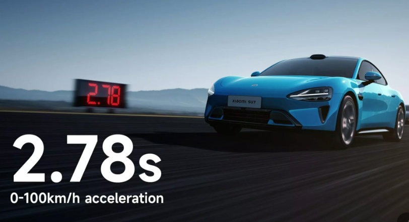 Xiaomi SU7 hızlanması V8 motorlara kafa tutuyor